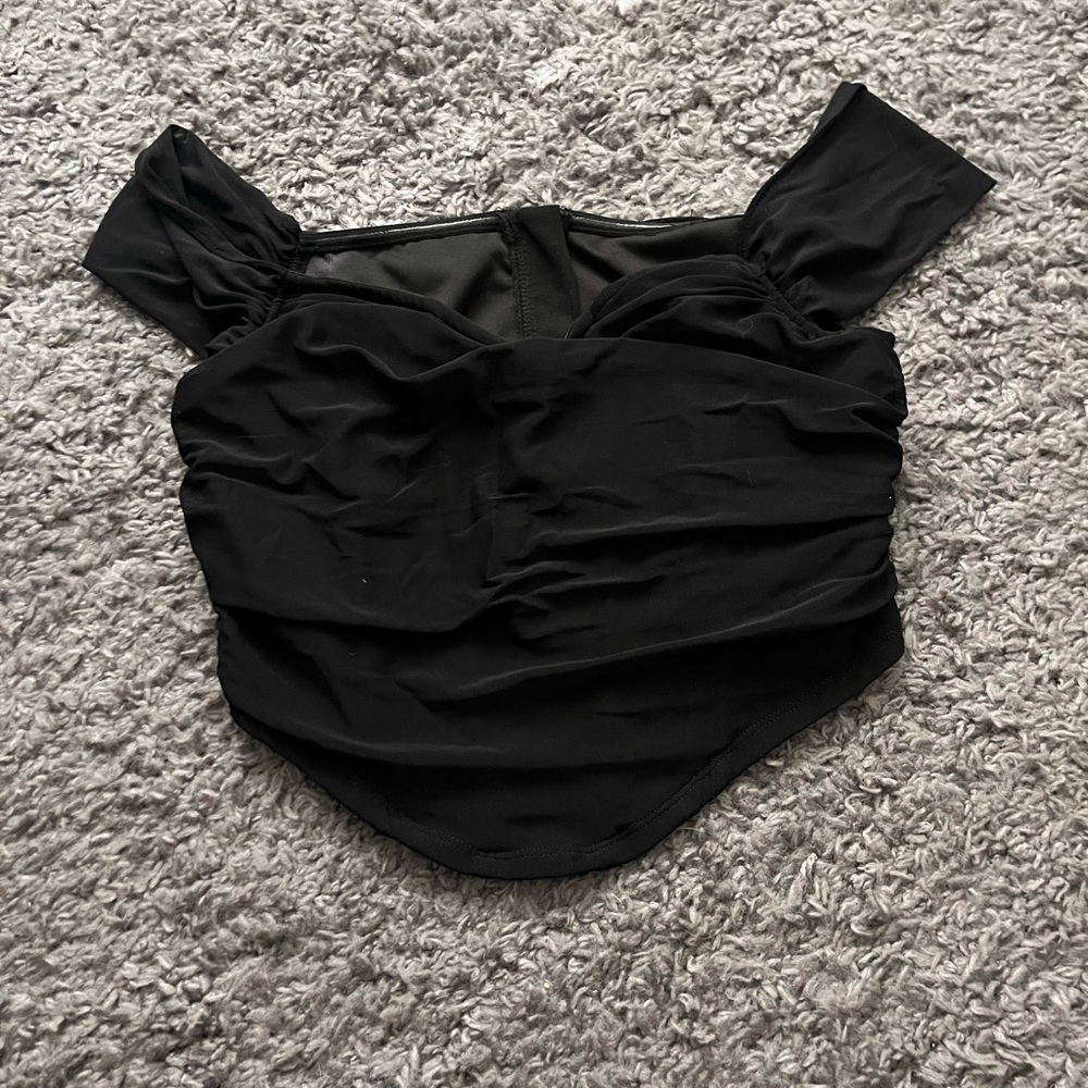Cropped corset top